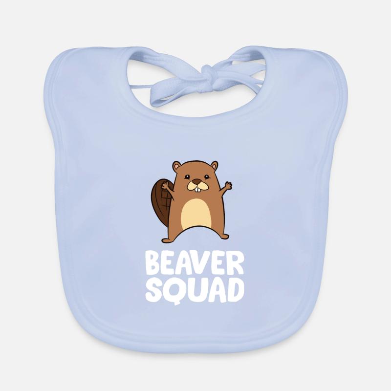 Biber - Beaver Squad Baby Bio-Lätzchen