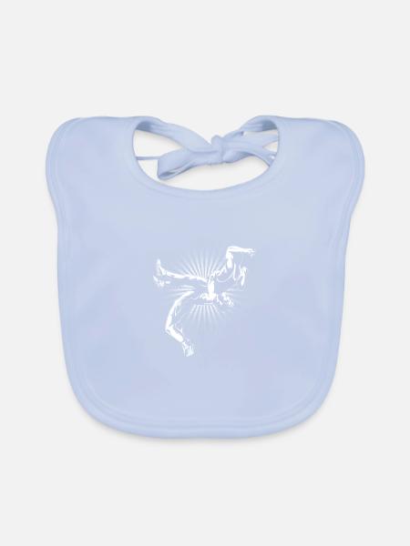 Ringen - Baby Bio-Lätzchen - sky Blue - Vorne