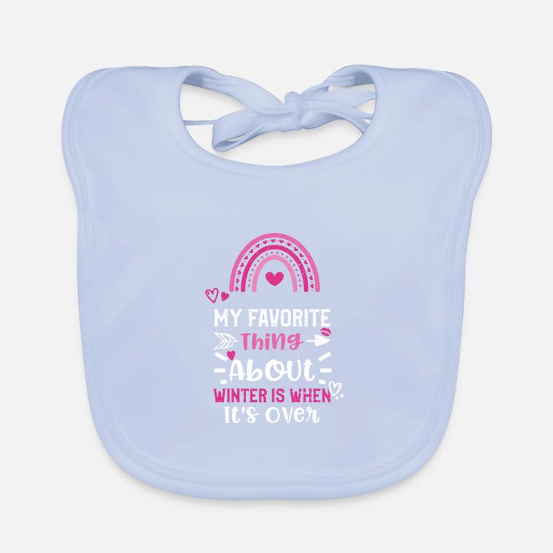 Ma chose préférée à propos de l’hiver je... Bavoir bio Bébé