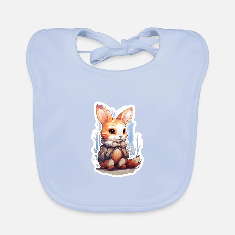 Winter Snow Fluffy Organic Baby Bibs