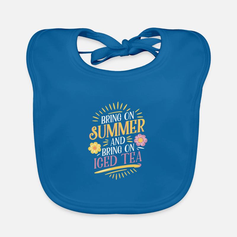 Bring On Summer And Bring On Iced Tea Vibes Organic Baby Bibs