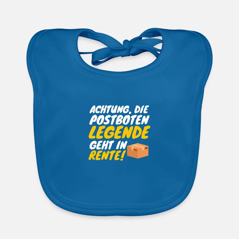 Postboten legende geht in Rente Geschenk Baby Bio-Lätzchen