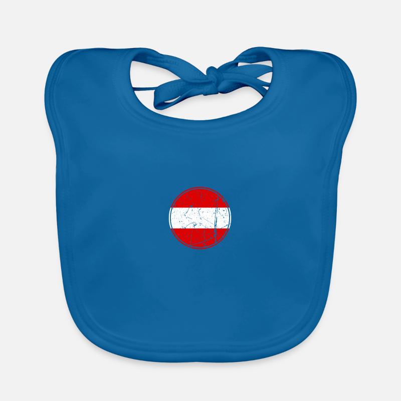 Austria Austrian flag Austrian Organic Baby Bibs