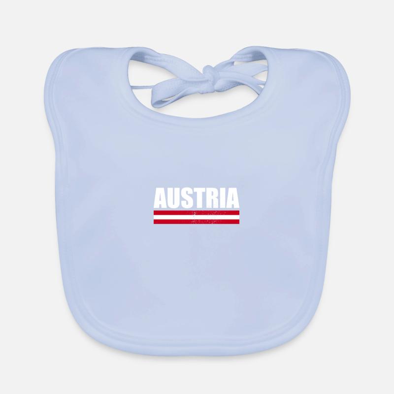 Austria Austria Austrian flag Organic Baby Bibs