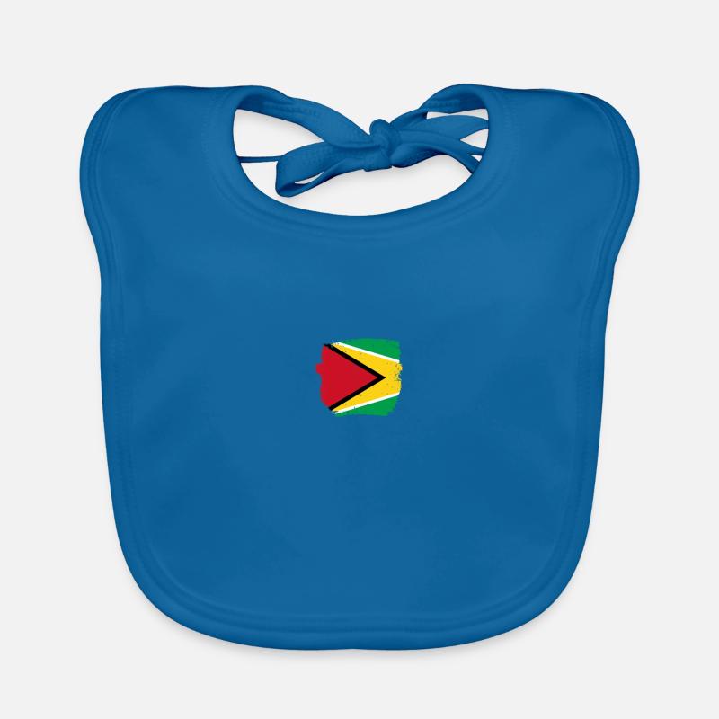 Guyana Drapeau guyanais Guyanais Bavoir bio Bébé