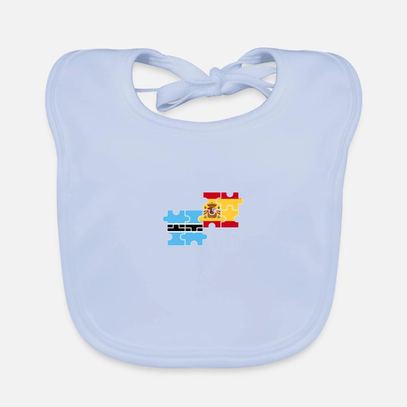 Botswana Spanien Flagge Spanisch Botsuaner Baby Bio-Lätzchen
