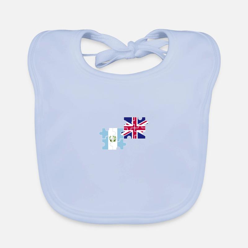 Guatemala Drapeau du Royaume-Uni Guatémaltèque britannique Bavoir bio Bébé