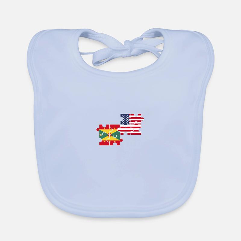 Grenade États-Unis Drapeau Américain Grenadien Bavoir bio Bébé