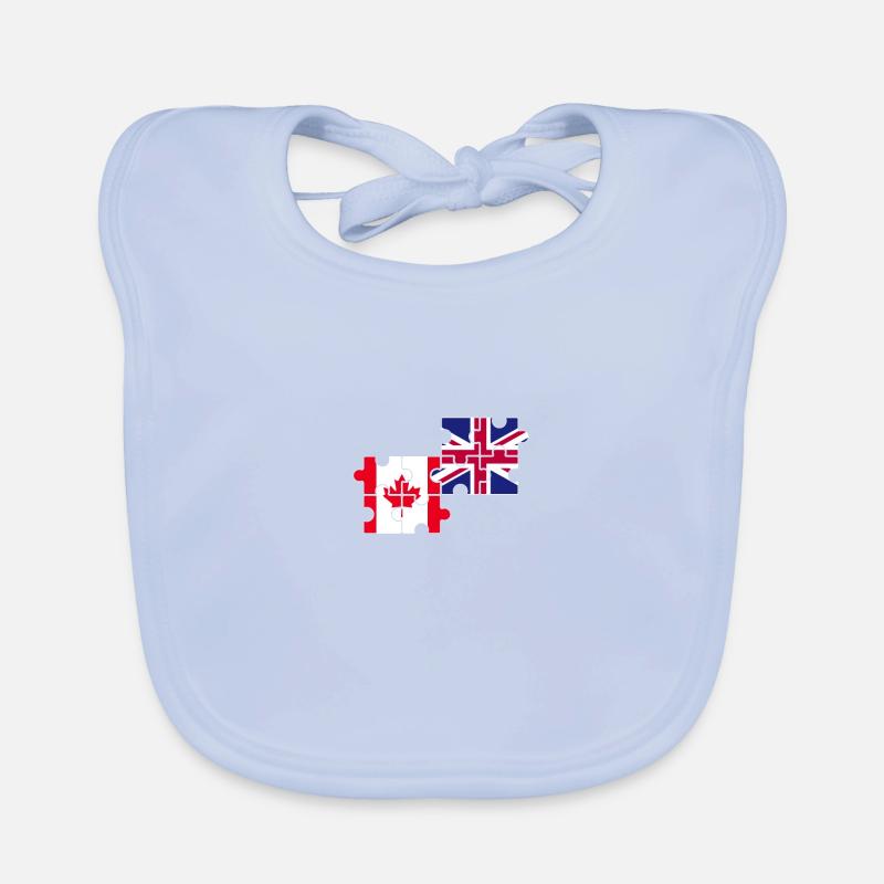 Canada Drapeau du Royaume-Uni Canadiens britanniques Bavoir bio Bébé