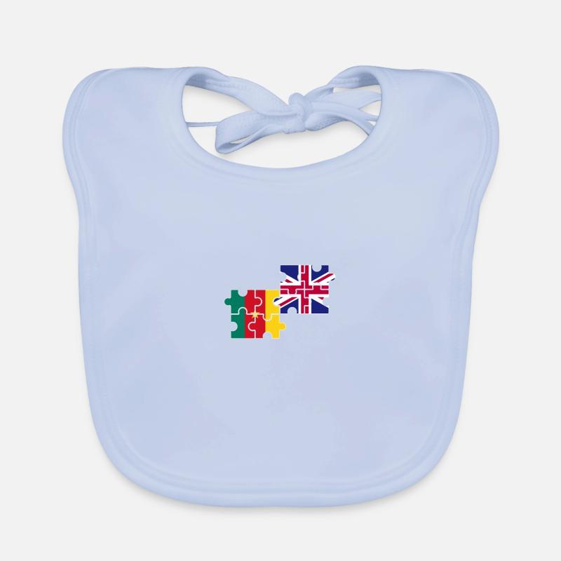 Cameroun Drapeau du Royaume-Uni Cameroun britannique Bavoir bio Bébé