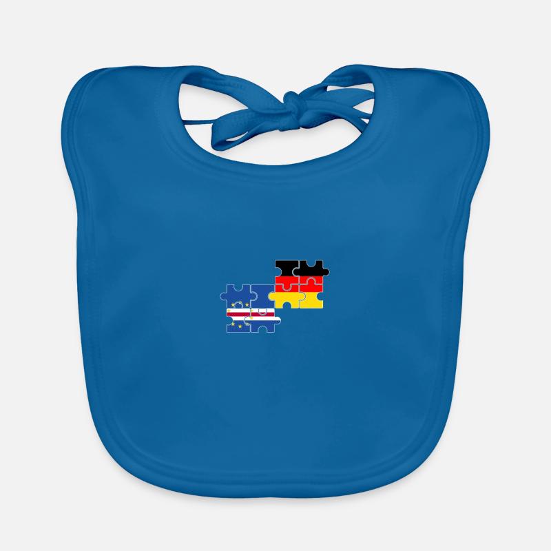 Cape Verde Germany Flag German Cape Verde Organic Baby Bibs