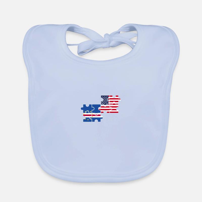 Cap-Vert USA Drapeau américain Cap-Vert Bavoir bio Bébé