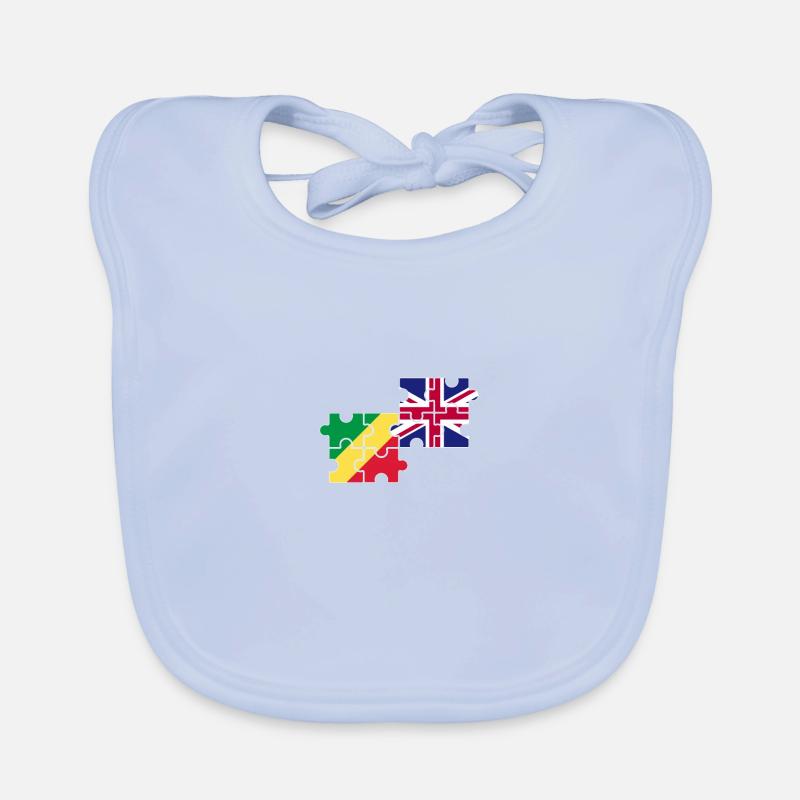 Congo Royaume-Uni Drapeau Congolais britanniques Bavoir bio Bébé