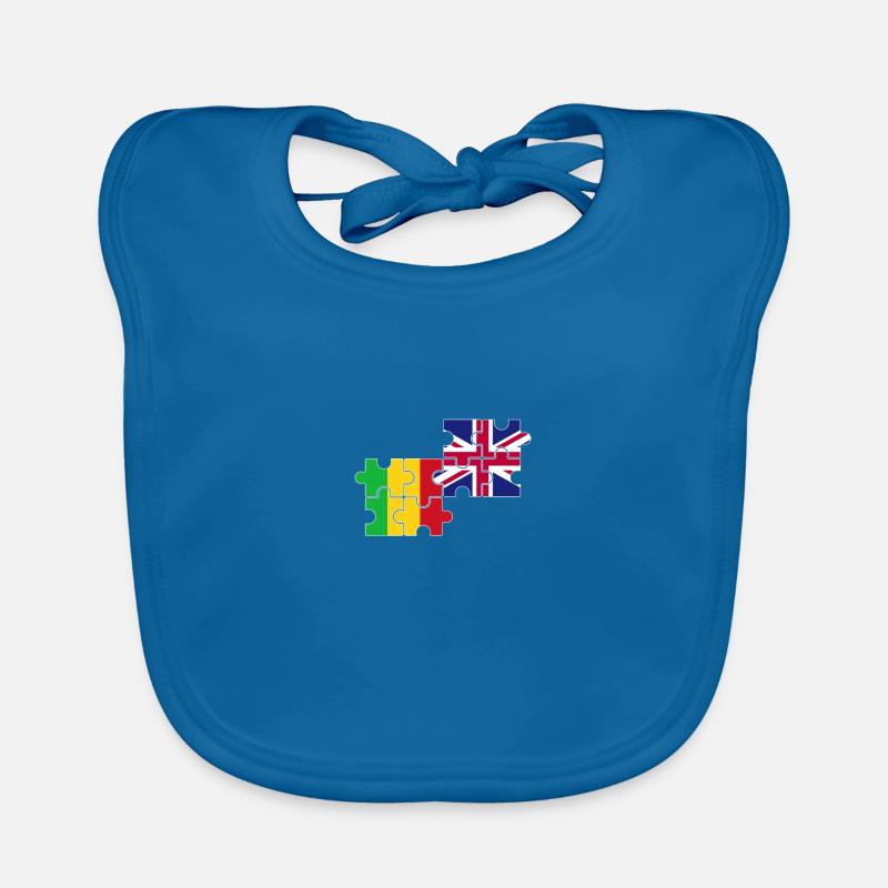 Mali UK Flagge Britisch Malier Baby Bio-Lätzchen
