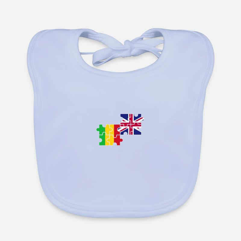 Mali Drapeau du Royaume-Uni Malaisien britannique Bavoir bio Bébé