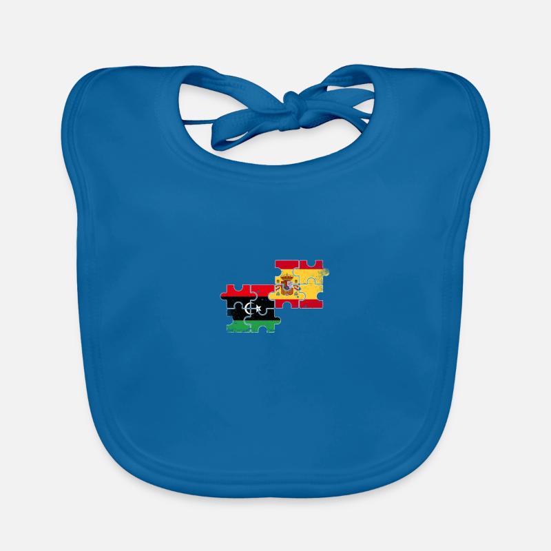 Libyen Spanien Vintage Flagge Spanisch Libyer Baby Bio-Lätzchen