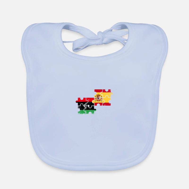 Libye Espagne Vintage drapeau espagnol libyen Bavoir bio Bébé
