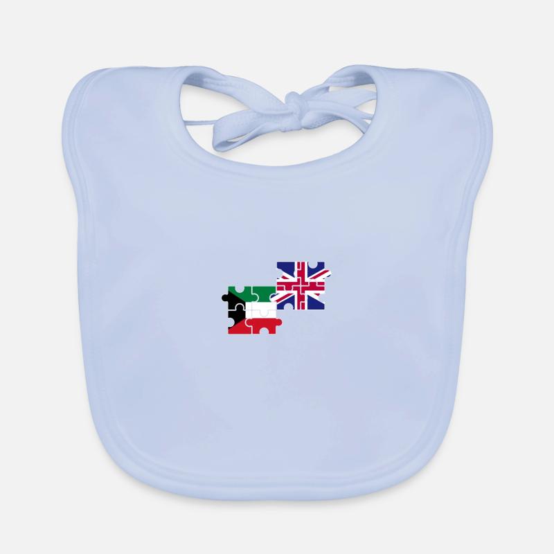 Koweït Drapeau du Royaume-Uni Koweïtien britannique Bavoir bio Bébé