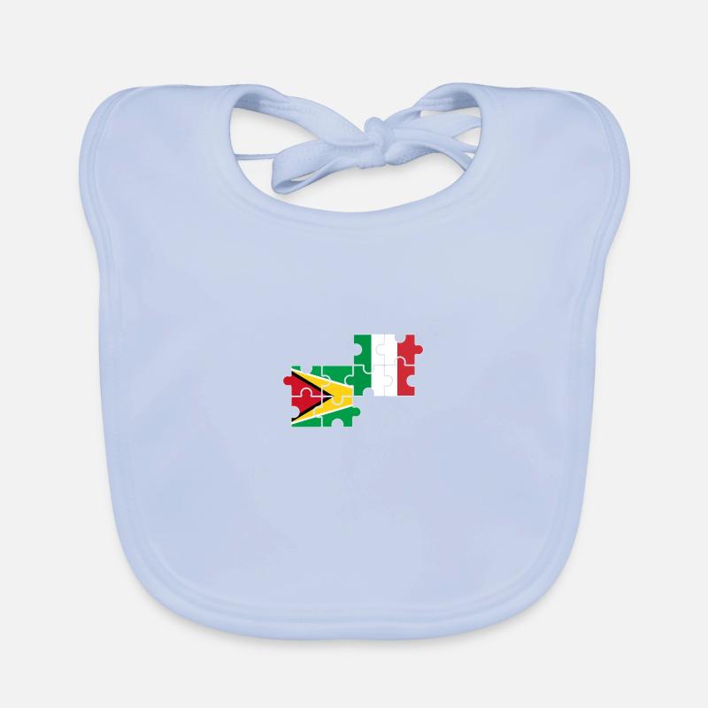 Drapeau de la Guyane, Italie, Guyanais Bavoir bio Bébé