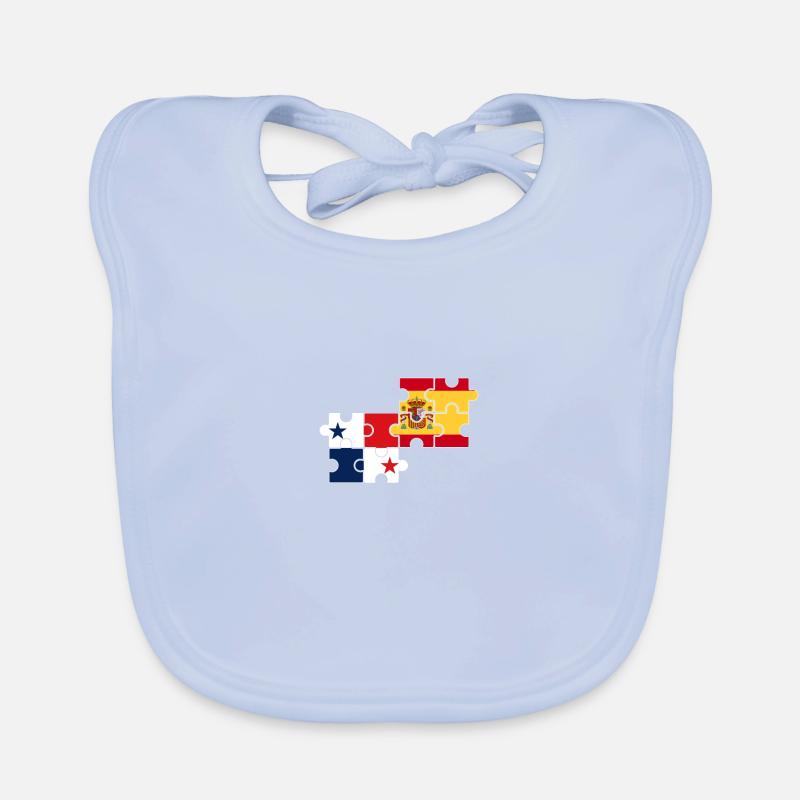 Panama Spanien Flagge Spanisch Panamaer Baby Bio-Lätzchen