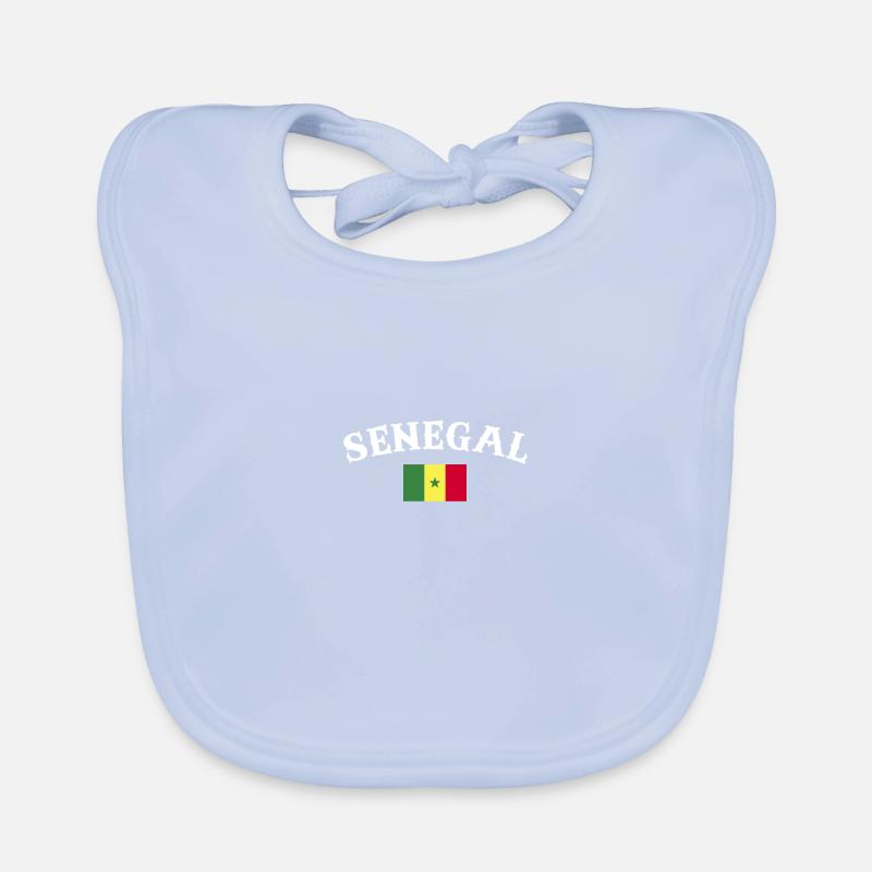 Sénégal Drapeau Sénégal Sénégal Bavoir bio Bébé