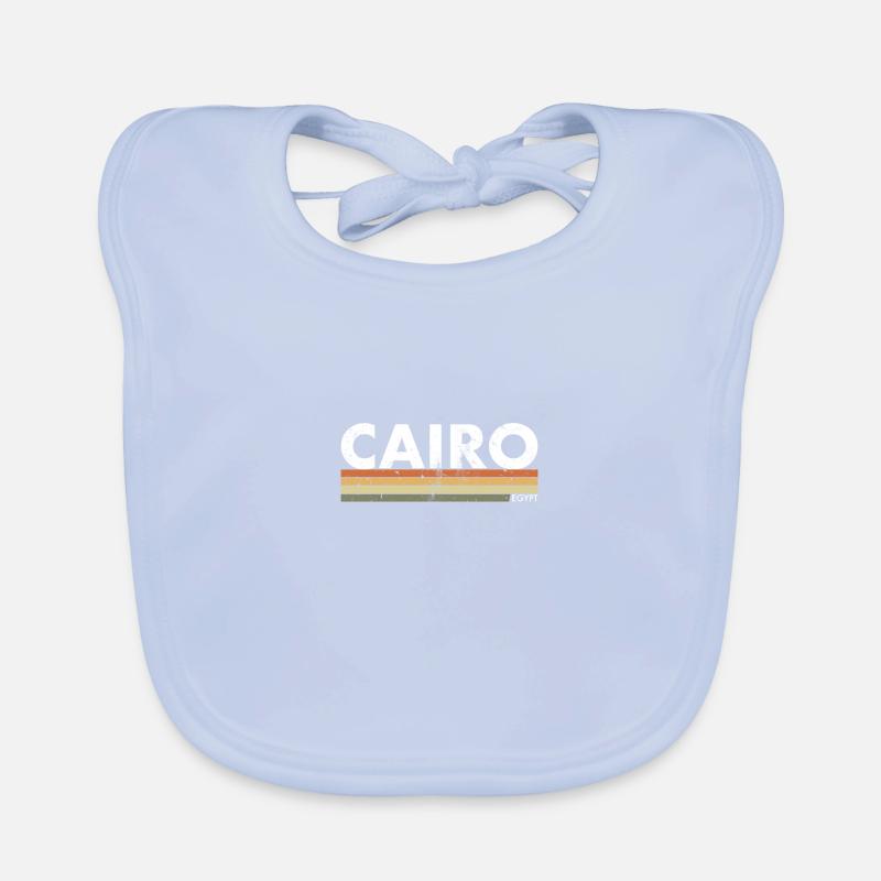 Le Caire Vintage Rétro Égypte Égypte Egypte Bavoir bio Bébé