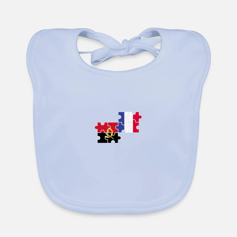 Angola Frankreich Flagge Angolaner Baby Bio-Lätzchen