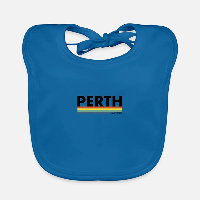 Perth, Australie Retro Australie Australienne Bavoir bio Bébé