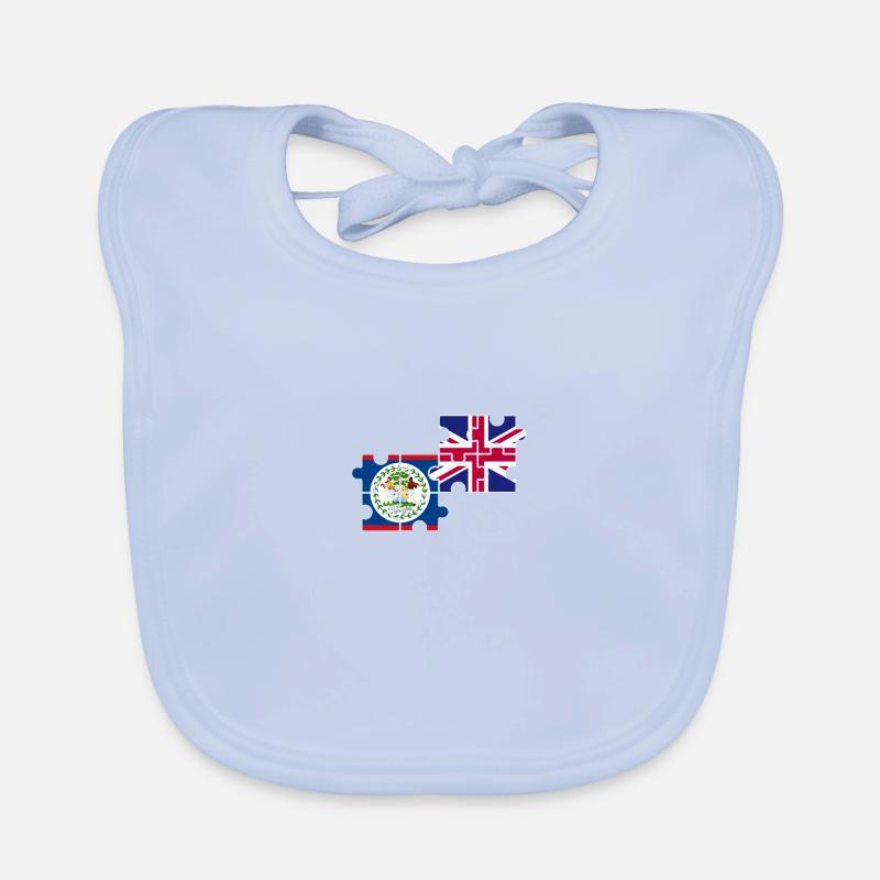Belize Royaume-Uni Drapeau britannique du Belize Bavoir bio Bébé
