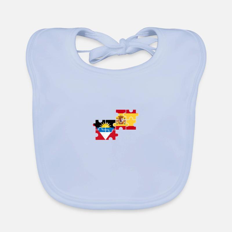 Antigua-et-Barbuda Espagne Drapeau Antigua Bavoir bio Bébé