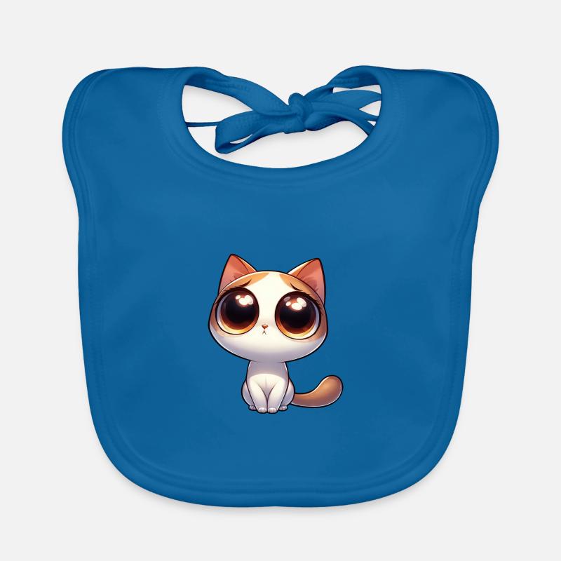 Chat timide mignon en mode mendicité Bavoir bio Bébé