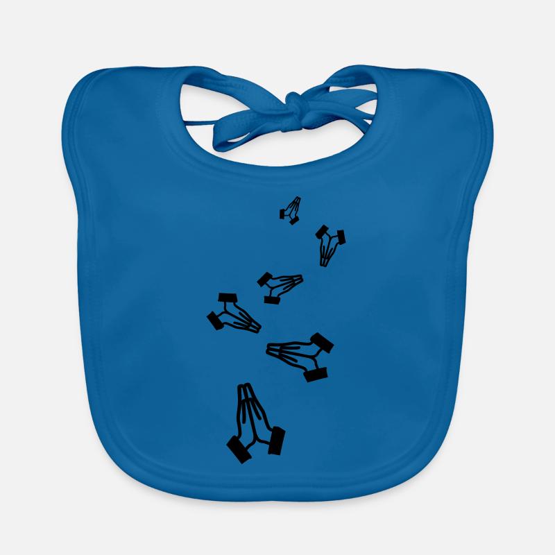 Pray Hands Icon Organic Baby Bibs