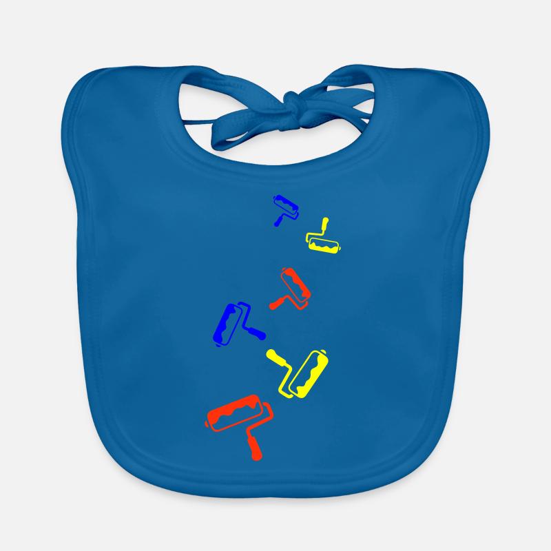 Painter Silhouette icon Organic Baby Bibs