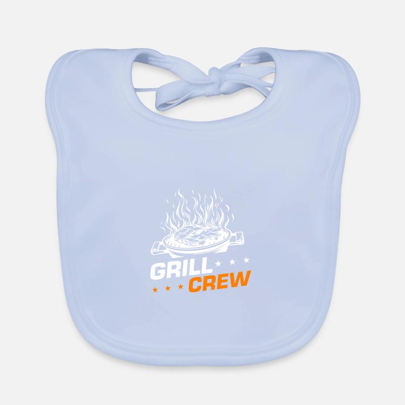 Grill Crew Grilling Organic Baby Bibs