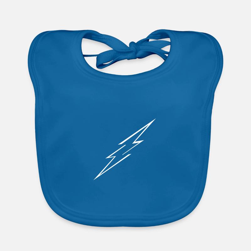 Lightning cool vector design bolt Organic Baby Bibs