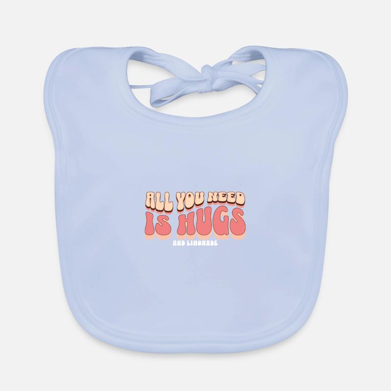 hugs and limonade love geschenk idee liebe Baby Bio-Lätzchen