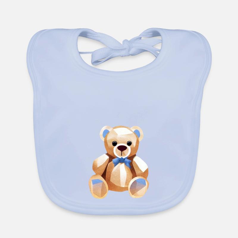 TEDDY BEAR - TEDDYBÄR - KUSCHELBÄR - PLÜSCHBÄR Baby Bio-Lätzchen
