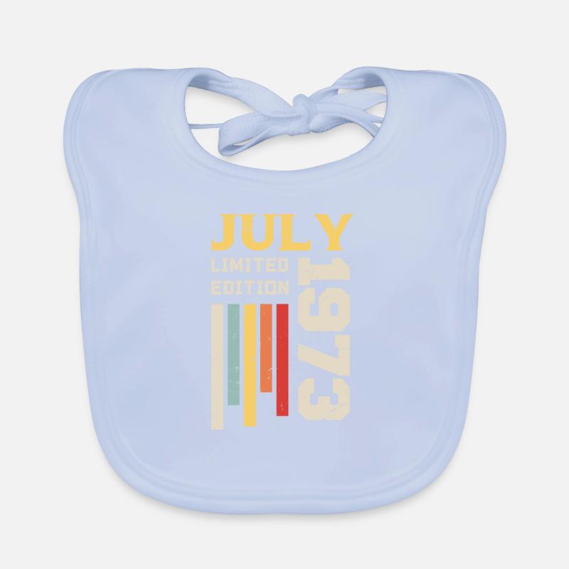 Juli 1973 - Juli 1973 Geburtstagsgeschenk Baby Bio-Lätzchen