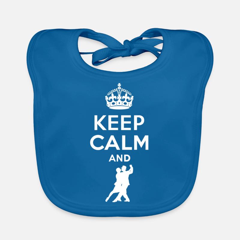 Keep calm - dance Tango Organic Baby Bibs