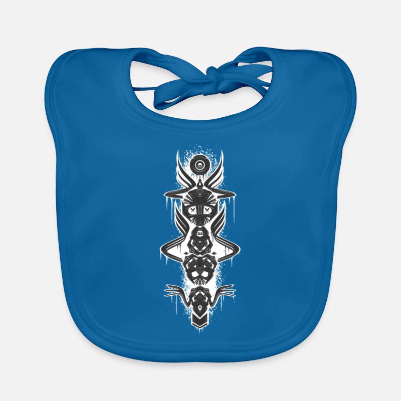 Totem skull 23 Bavoir bio Bébé