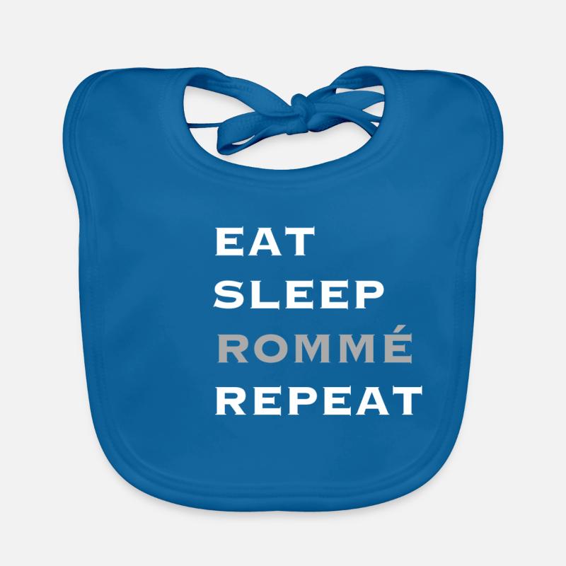 Rommè Rommee Gift double head Rummikub Rummy Organic Baby Bibs