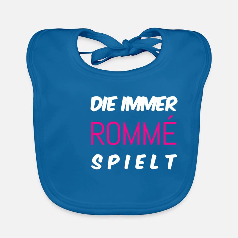 Rommè Rommee Gift double head Rummikub Rummy Organic Baby Bibs