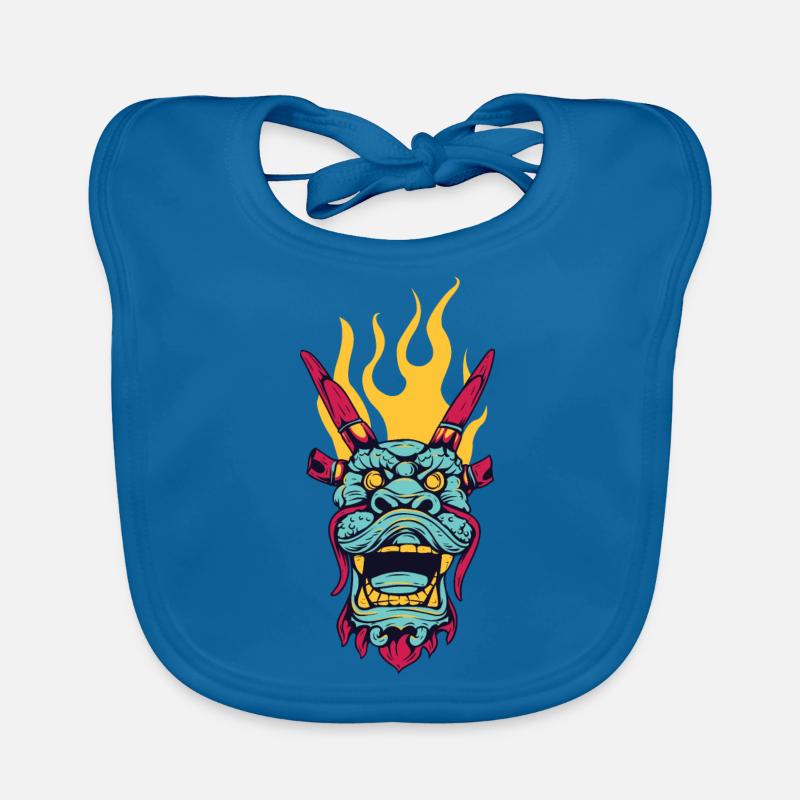 Dragon de feu chinois Bavoir bio Bébé