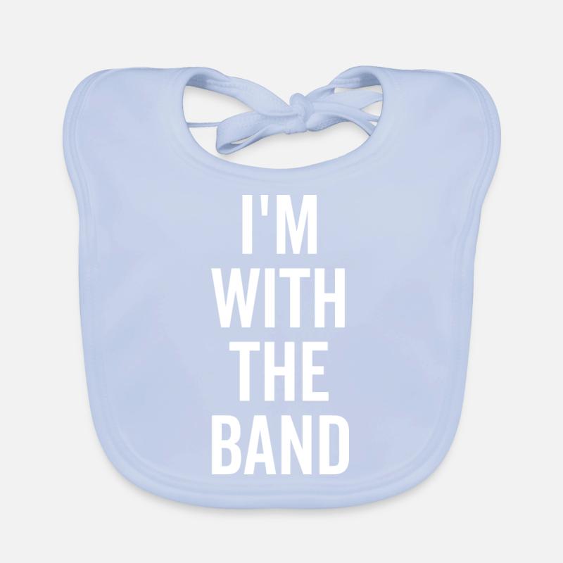 I'm With The Band Organic Baby Bibs