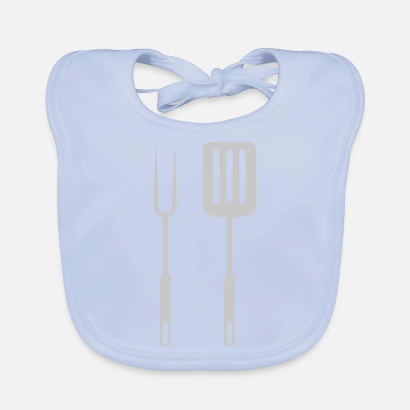 Pan turner Grill fork Ustensiles de gril Bavoir bio Bébé