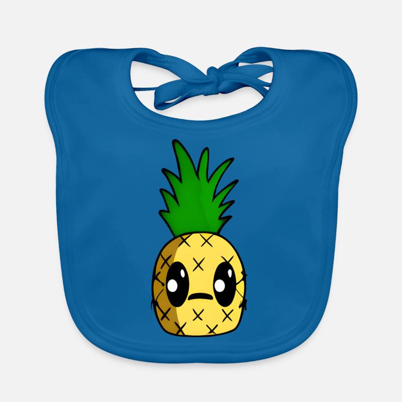 Kawaii pineapple Organic Baby Bibs