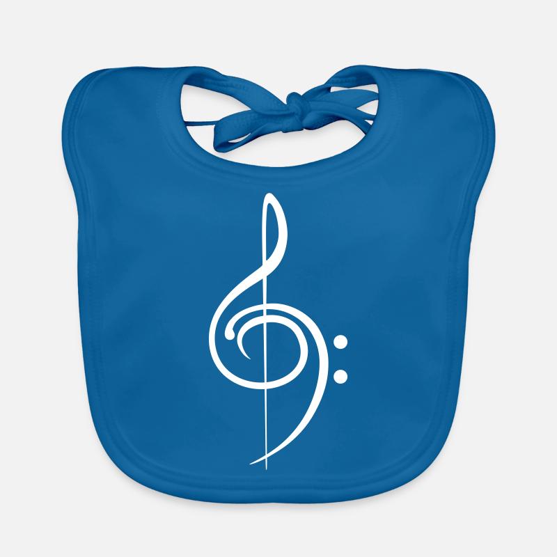 Clé de musique note mélodie note de musique basse Bavoir bio Bébé
