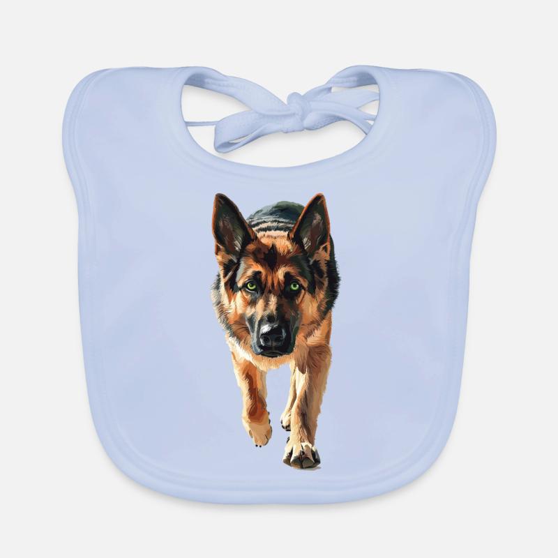 Deutscher Schäferhund Baby Bio-Lätzchen