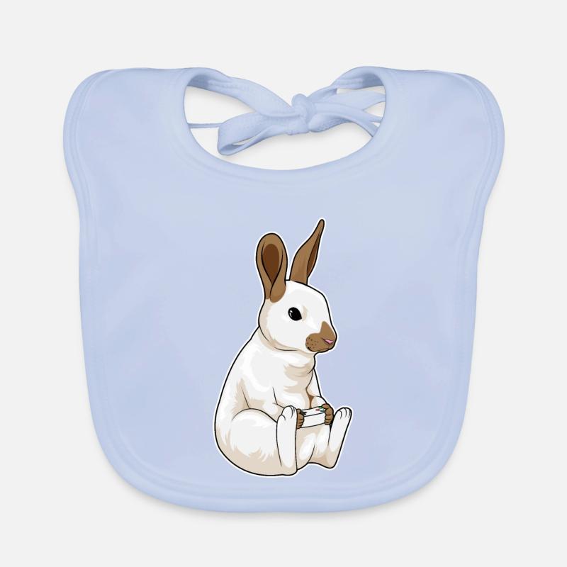Bunny Gamer Controller Bavoir bio Bébé