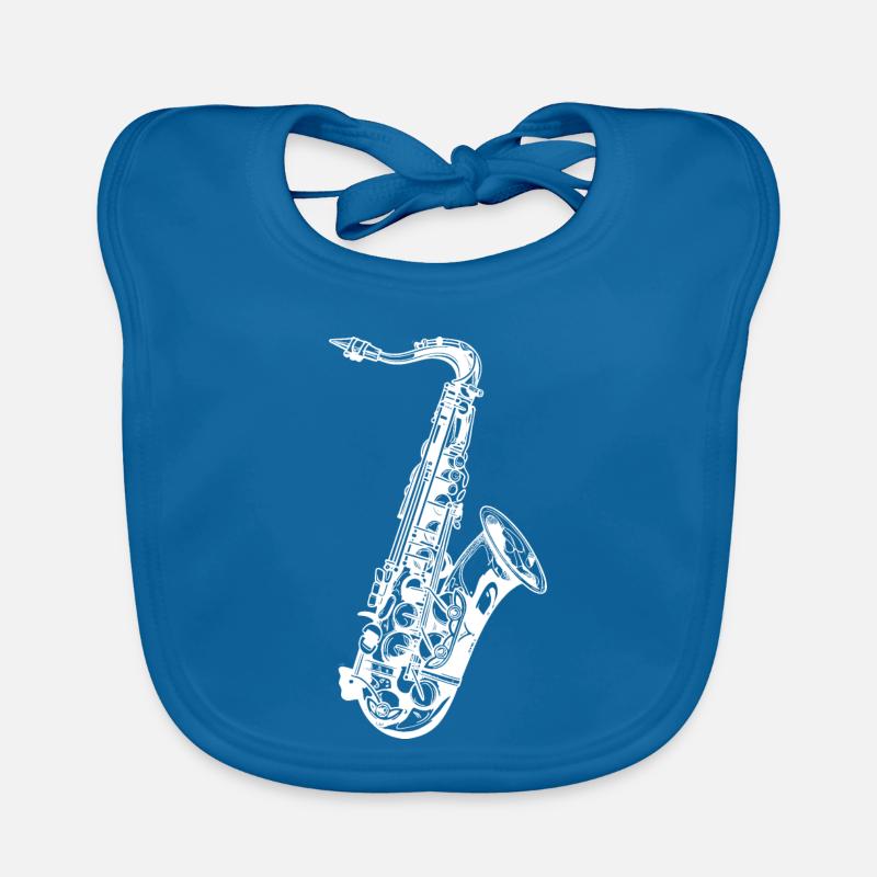 Saxophon Skizze Baby Bio-Lätzchen